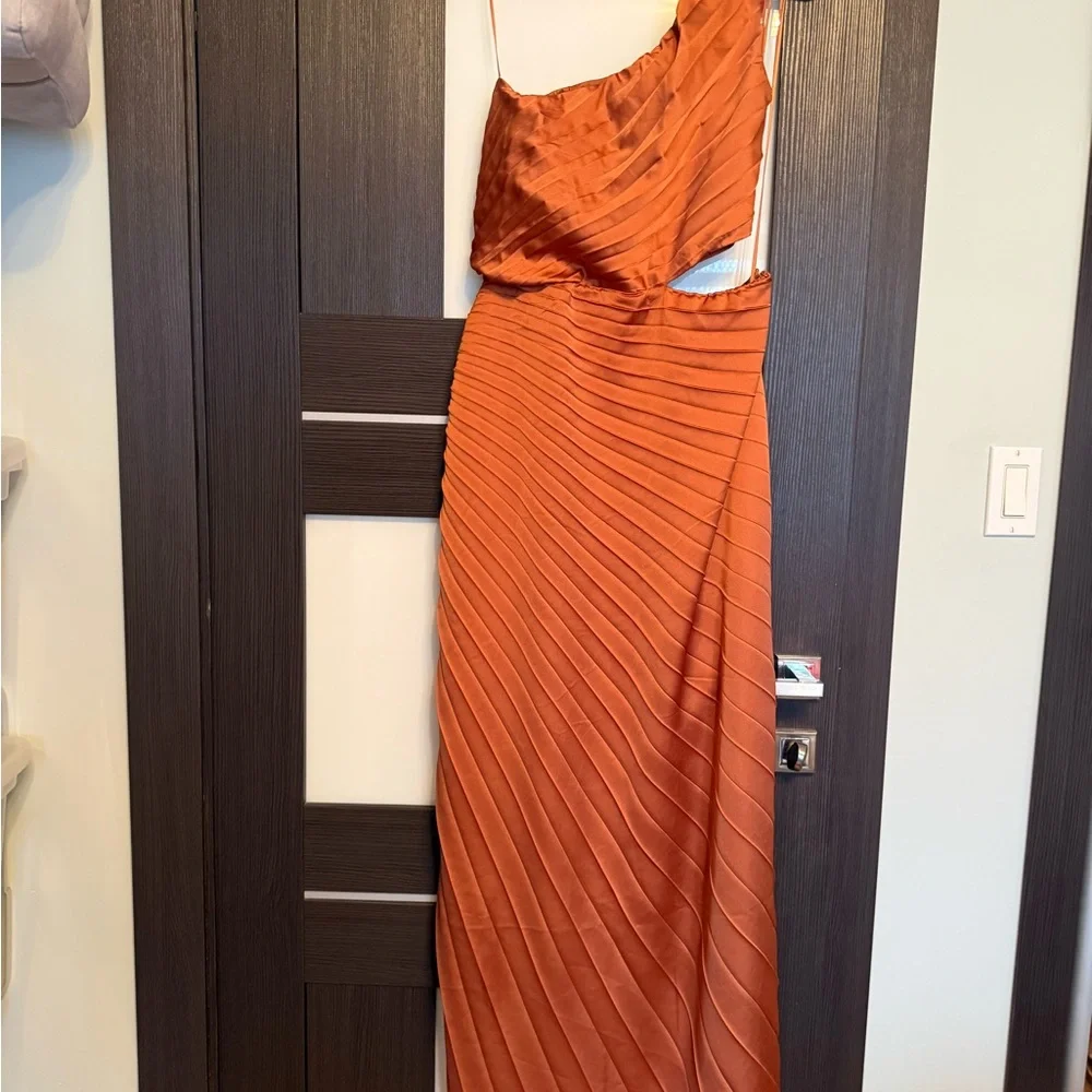 Abercrombie & Fitch Rust Satin Dress